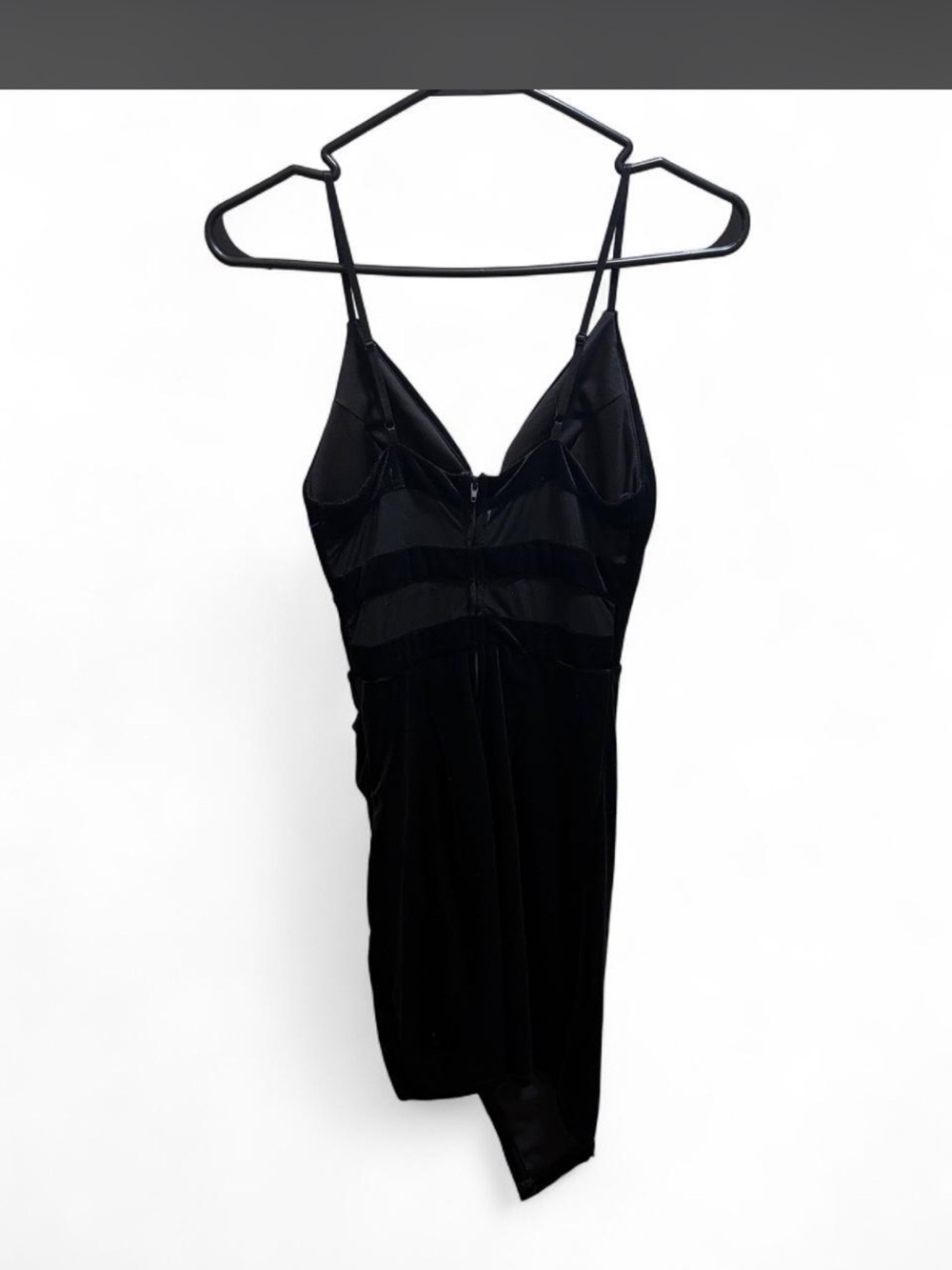 Emerald Sundae Black Sheer-Panel Slip
